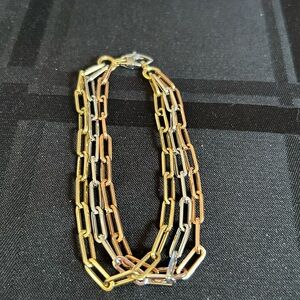 Tricolor Chain Link Bracelet New